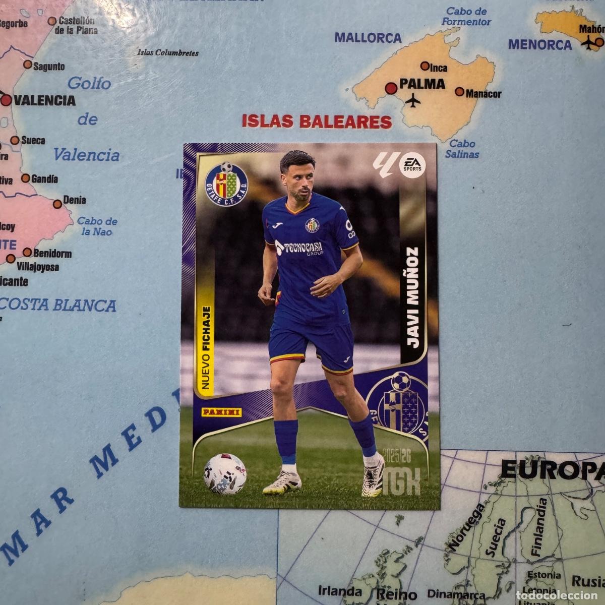 Coleccionismo deportivo: Javi Mu&ntilde;oz nuevo fichaje n&uacute;mero 454 del Getafe Megacracks 25-26 2025-2026