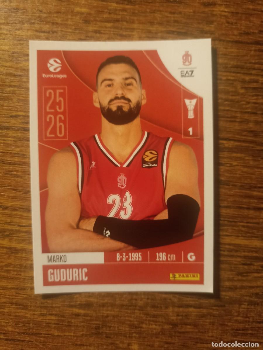 Colecionismo desportivo: 137 Guduric EA7 Milano Euroliga Euroleague 2025-26 2026 Panini