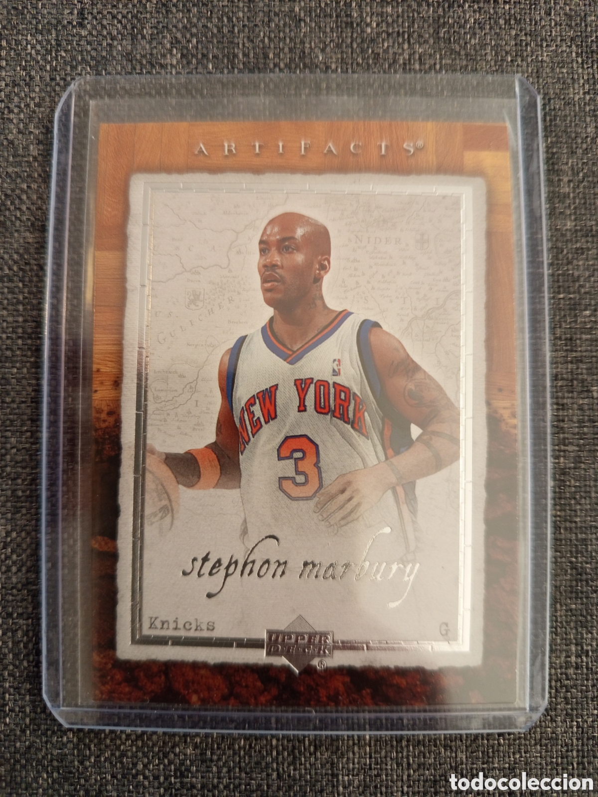 Colecionismo desportivo: STEPHON MARBURY. NBA NEW YORK KNICKS. UPPER DECK NBA ARTIFACTS
