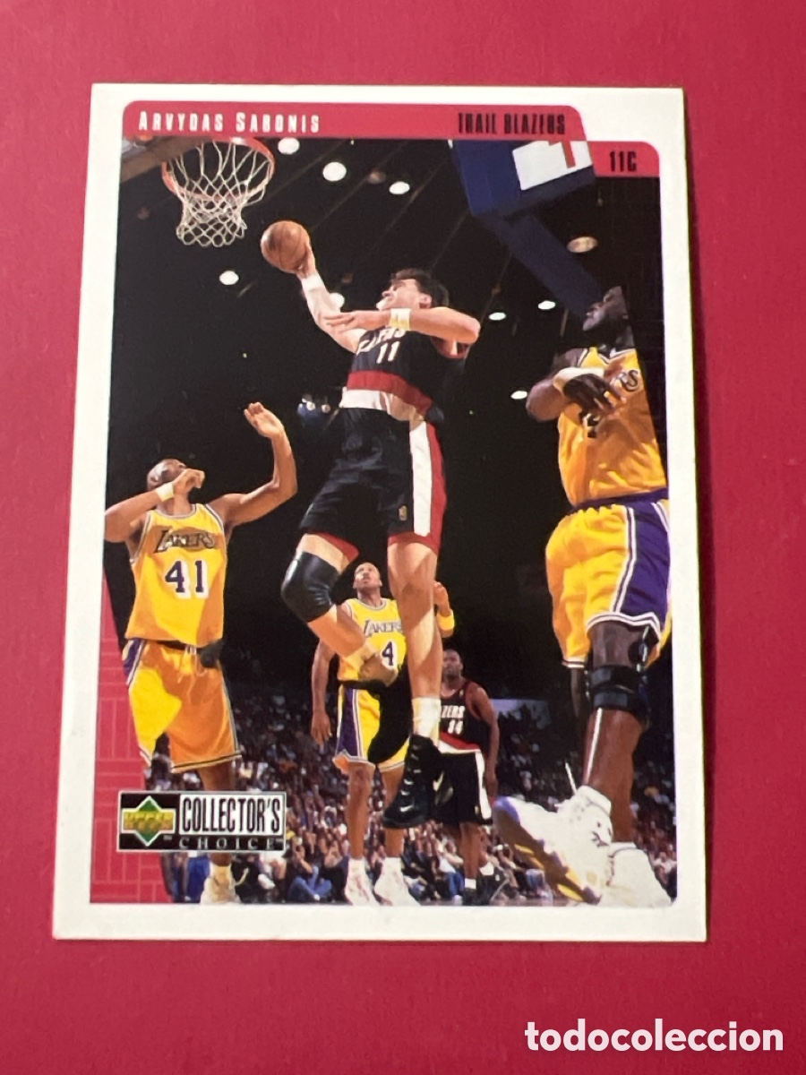 Coleccionismo deportivo: C3751. 1997 Upper Deck Collector's Choice #116 Arvydas Sabonis, Portland Trail Blazers