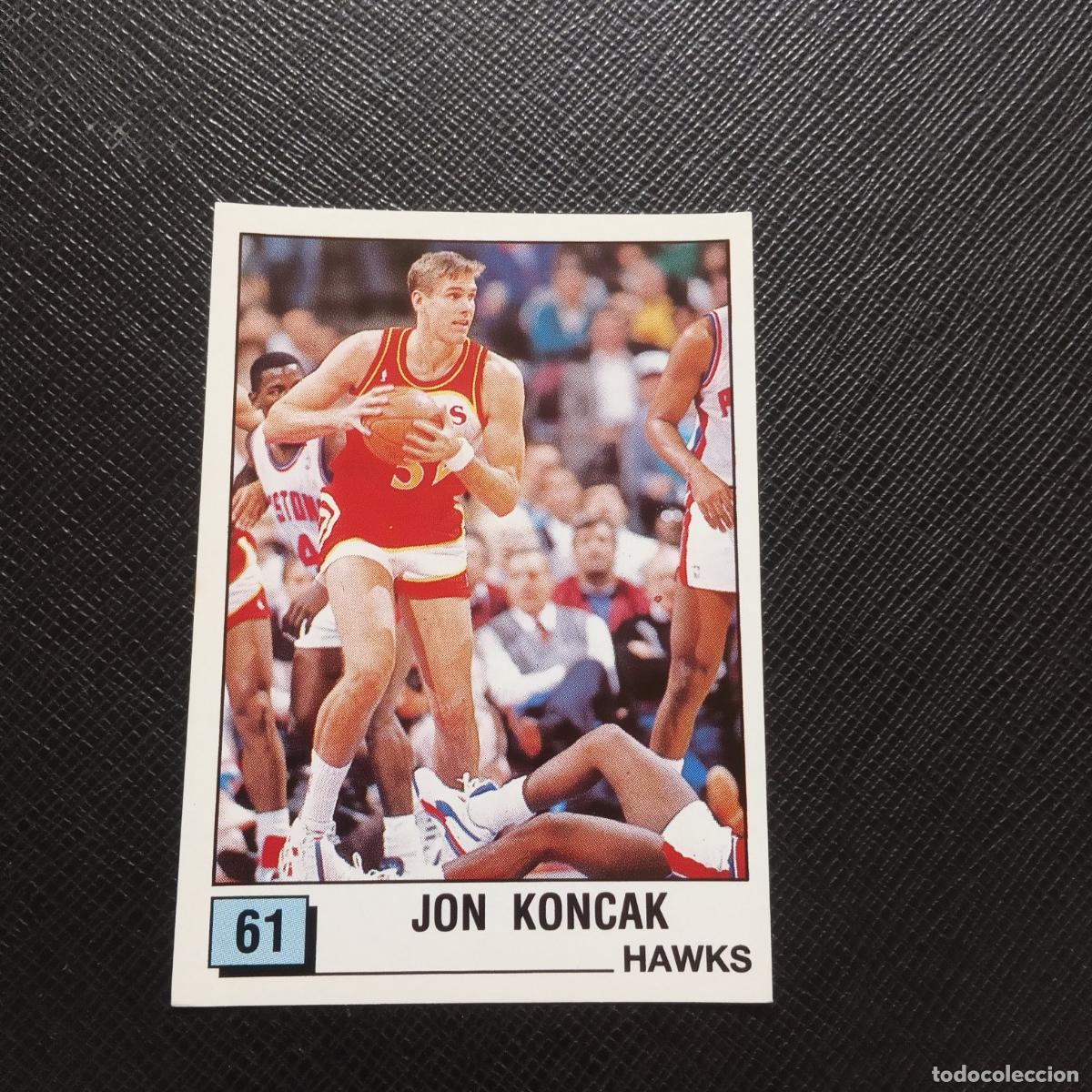 Coleccionismo deportivo: 61 JON KONCK HAWKS PANINI 1990 BASKET NBA 90 CROMO BALONCESTO - SIN PEGAR - A53 PG28