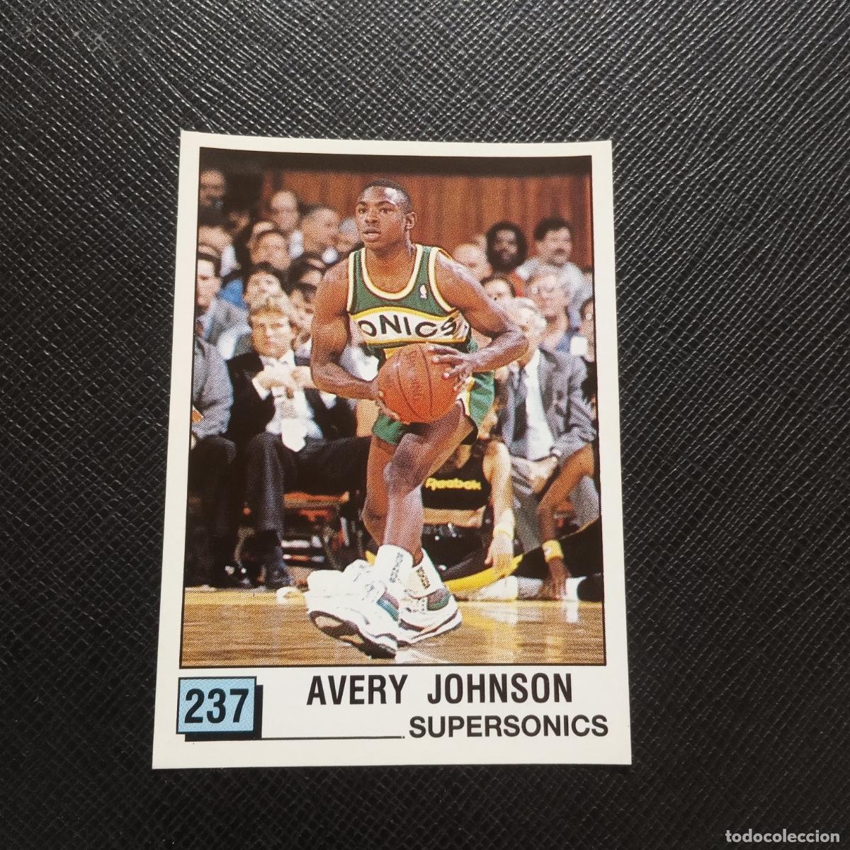 Coleccionismo deportivo: 237 AVERY JOHNSON SUPERSONICS PANINI 1990 BASKET NBA 90 CROMO BALONCESTO - SIN PEGAR - A53 PG64