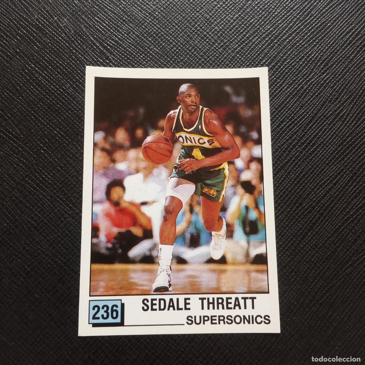 Coleccionismo deportivo: 236 SEDALE THREATT SUPERSONICS PANINI 1990 BASKET NBA 90 CROMO BALONCESTO - SIN PEGAR - A53 PG64