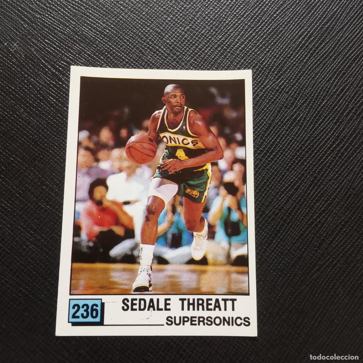 Coleccionismo deportivo: 236 SEDALE THREATT SUPERSONICS PANINI 1990 BASKET NBA 90 CROMO BALONCESTO - SIN PEGAR - A53 PG73