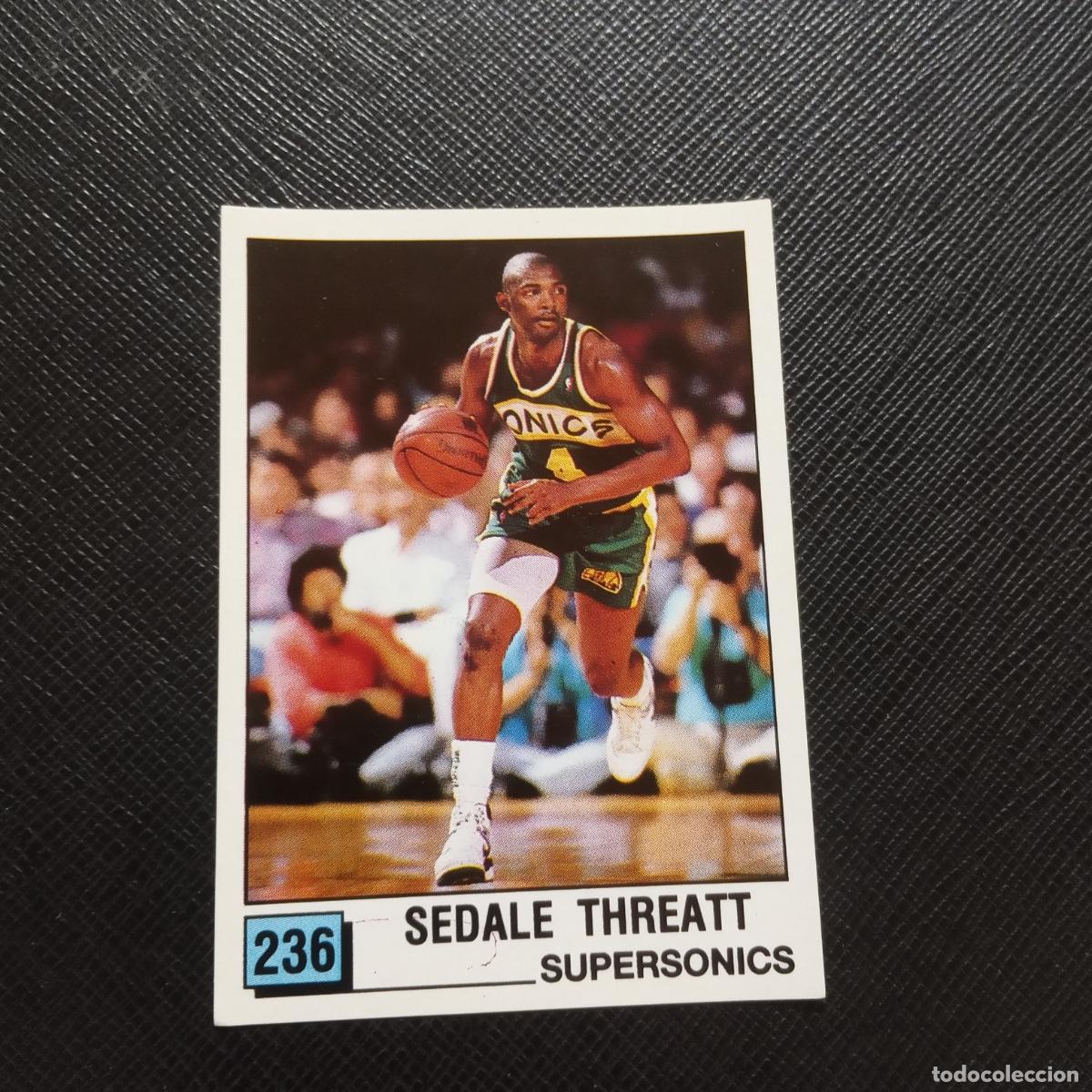Coleccionismo deportivo: 236 SEDALE THREATT SUPERSONICS PANINI 1990 BASKET NBA 90 CROMO BALONCESTO - SIN PEGAR - A53 PG73 B