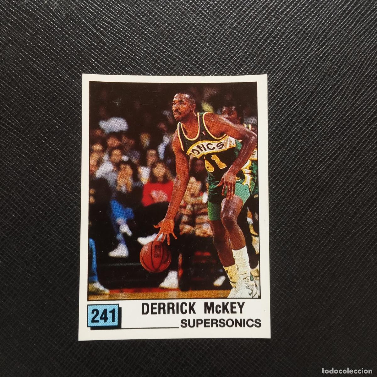 Coleccionismo deportivo: 241 DERRICK McKEY SUPERSONICS PANINI 1990 BASKET NBA 90 CROMO BALONCESTO - SIN PEGAR - A53 PG82 B