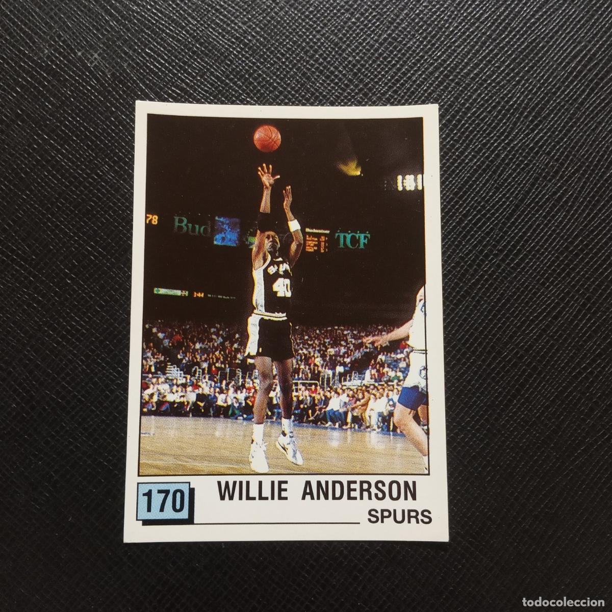 Coleccionismo deportivo: 170 WILLIE ANDERSON SPURS PANINI 1990 BASKET NBA 90 CROMO BALONCESTO - SIN PEGAR - A53 PG82