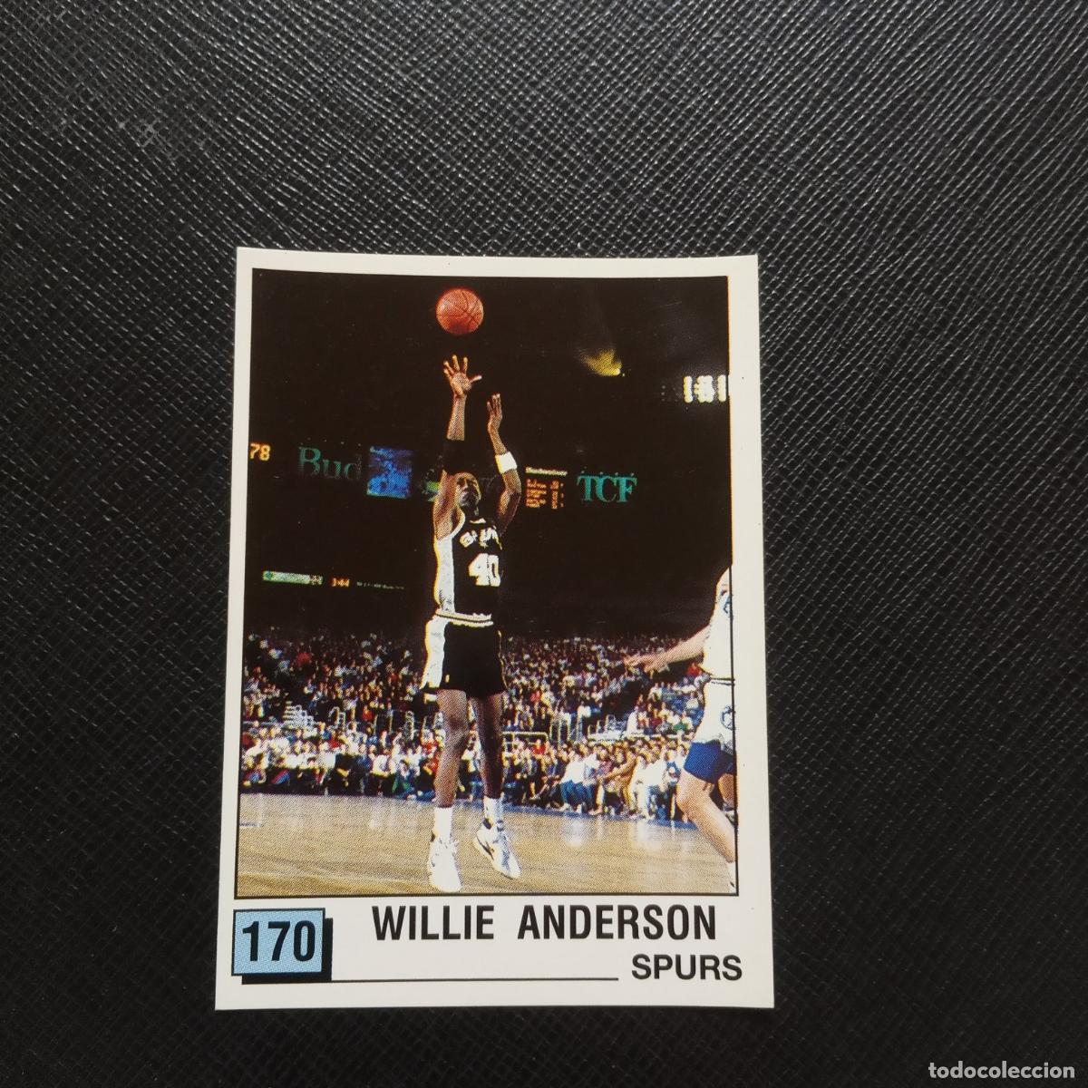 Coleccionismo deportivo: 170 WILLIE ANDERSON SPURS PANINI 1990 BASKET NBA 90 CROMO BALONCESTO - SIN PEGAR - A53 PG82 B