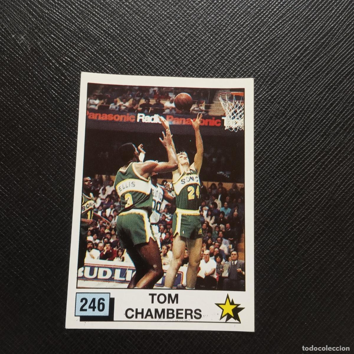 Sports collectibles: 246 TOM CHAMBERS PANINI 1990 BASKET NBA 90 CROMO BALONCESTO - SIN PEGAR - A53 PG136