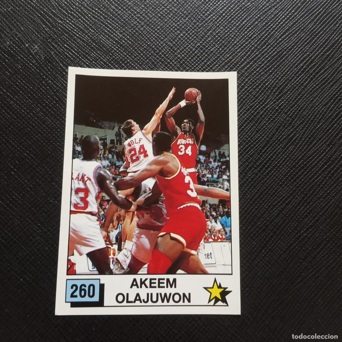 Coleccionismo deportivo: 260 AKEEM OLAJUWON PANINI 1990 BASKET NBA 90 CROMO BALONCESTO - SIN PEGAR - A53 PG136
