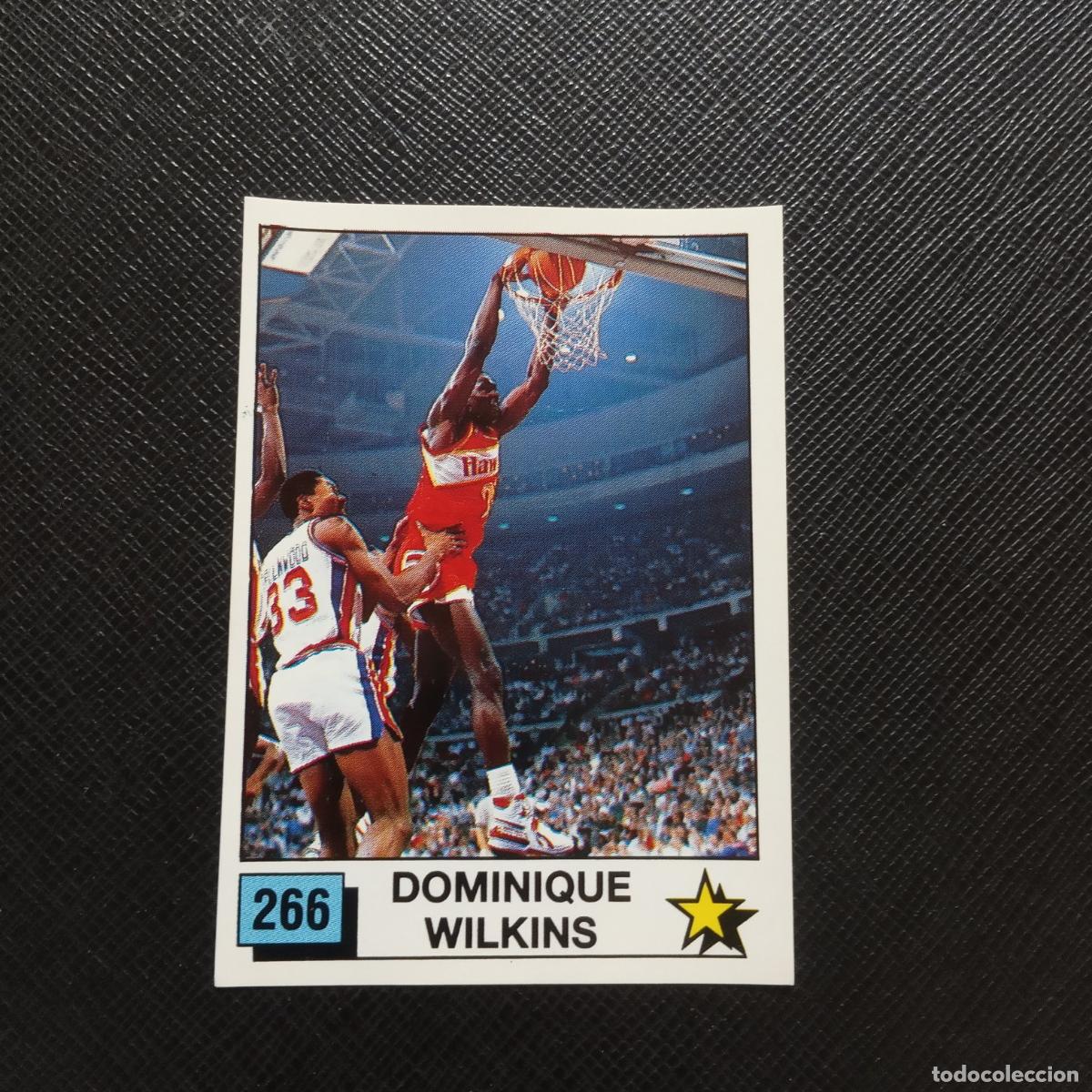 Sports collectibles: 266 DOMINIQUE WILKINS PANINI 1990 BASKET NBA 90 CROMO BALONCESTO - SIN PEGAR - A53 PG226 B