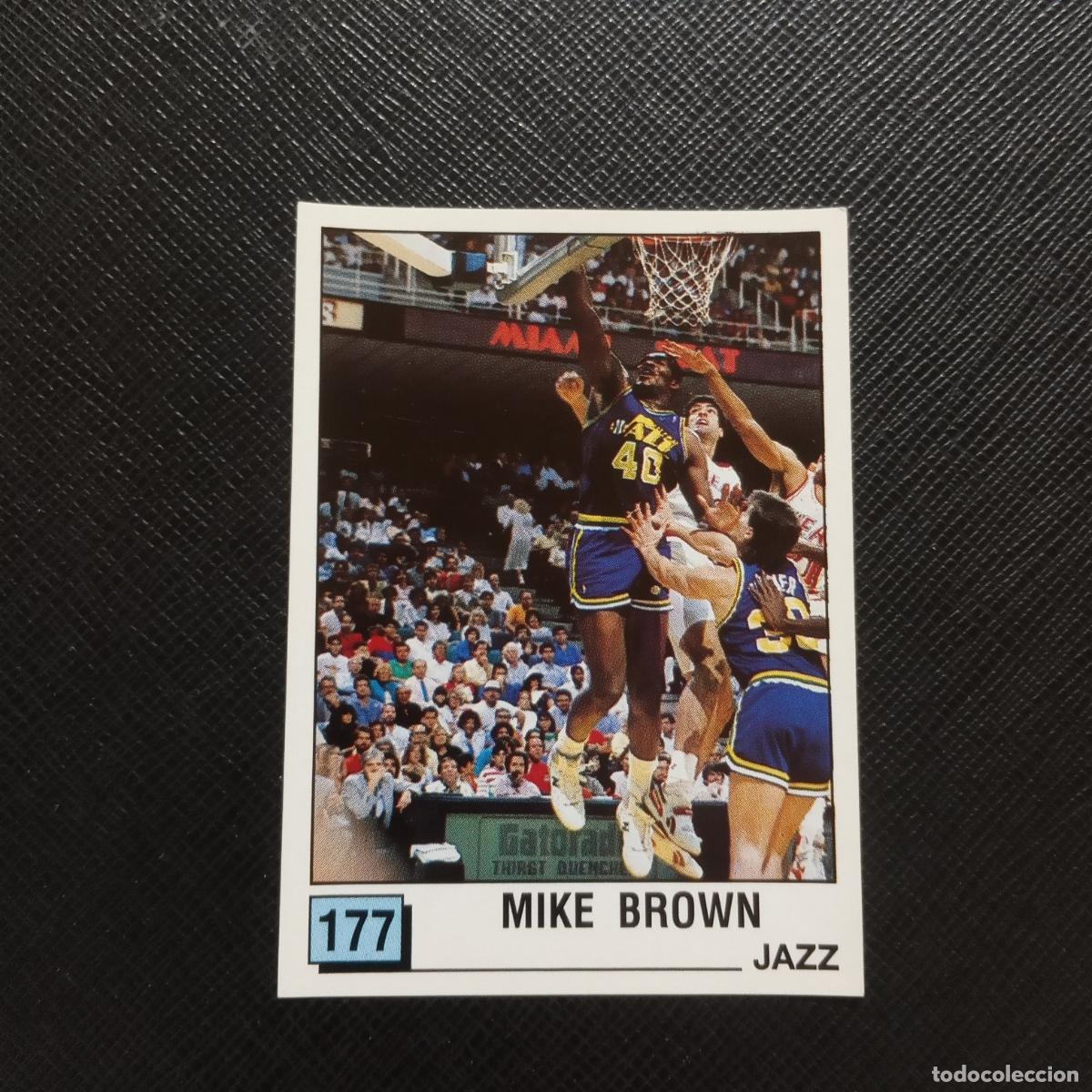 Coleccionismo deportivo: 177 MIKE BROWN JAZZ PANINI 1990 BASKET NBA 90 CROMO BALONCESTO - SIN PEGAR - A53 PG262 B
