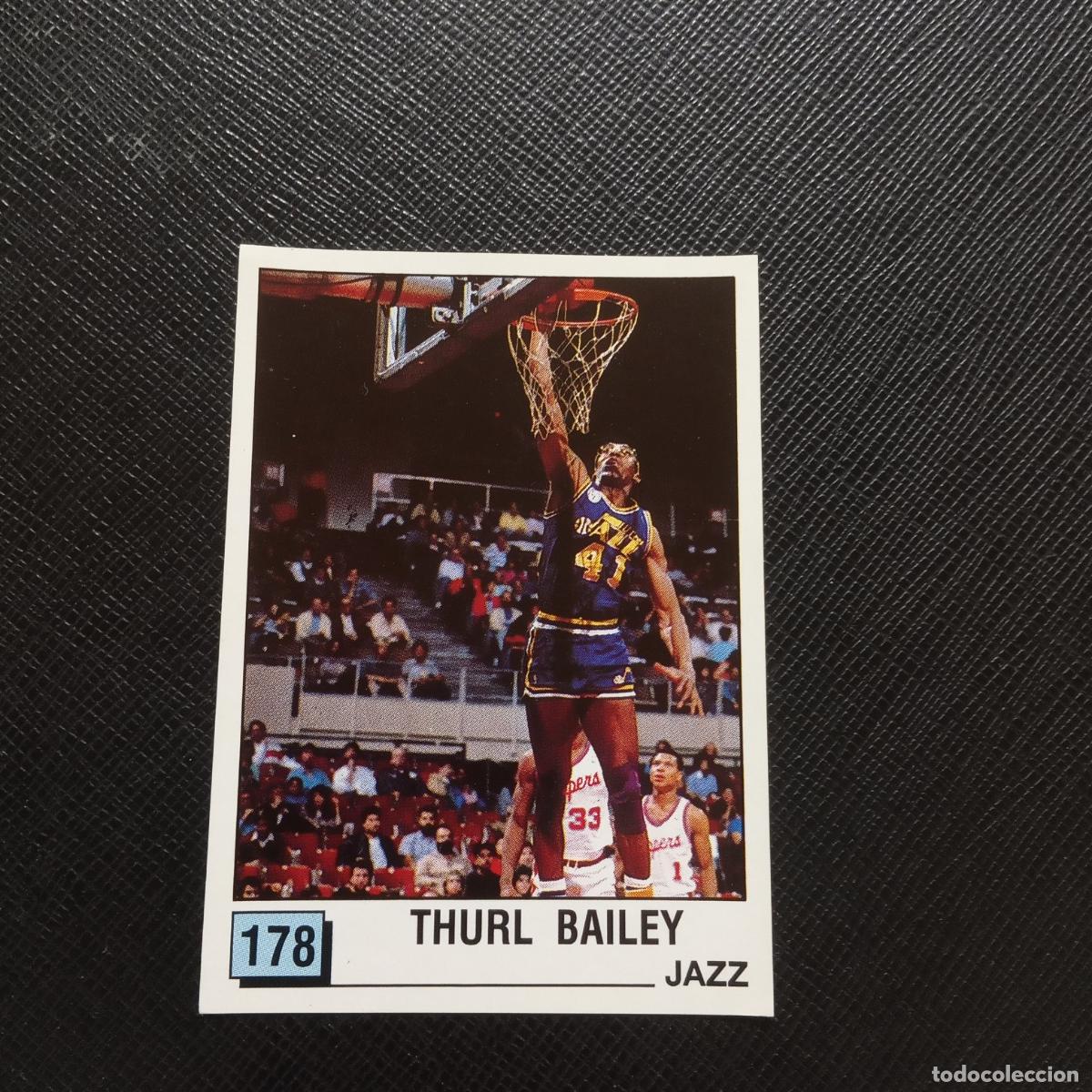 Coleccionismo deportivo: 178 THURL BAILEY JAZZ PANINI 1990 BASKET NBA 90 CROMO BALONCESTO - SIN PEGAR - A53 PG271 B
