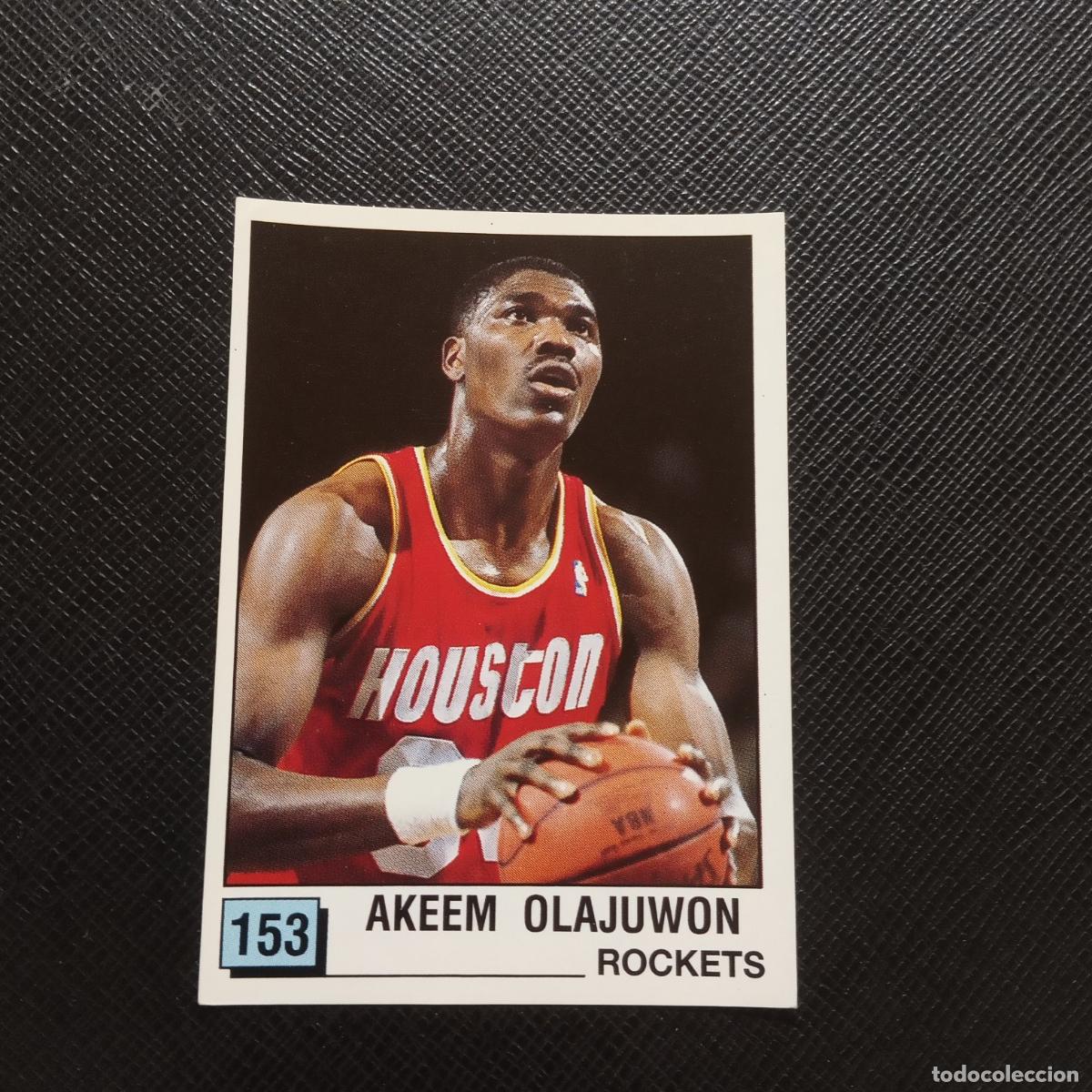 Coleccionismo deportivo: 153 AKEEM OLAJUWON ROCKETS PANINI 1990 BASKET NBA 90 CROMO BALONCESTO - SIN PEGAR - A53 PG307