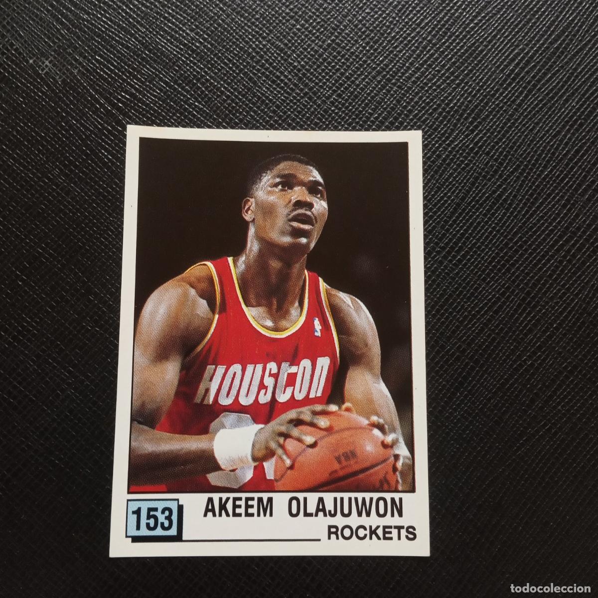 Coleccionismo deportivo: 153 AKEEM OLAJUWON ROCKETS PANINI 1990 BASKET NBA 90 CROMO BALONCESTO - SIN PEGAR - A53 PG325