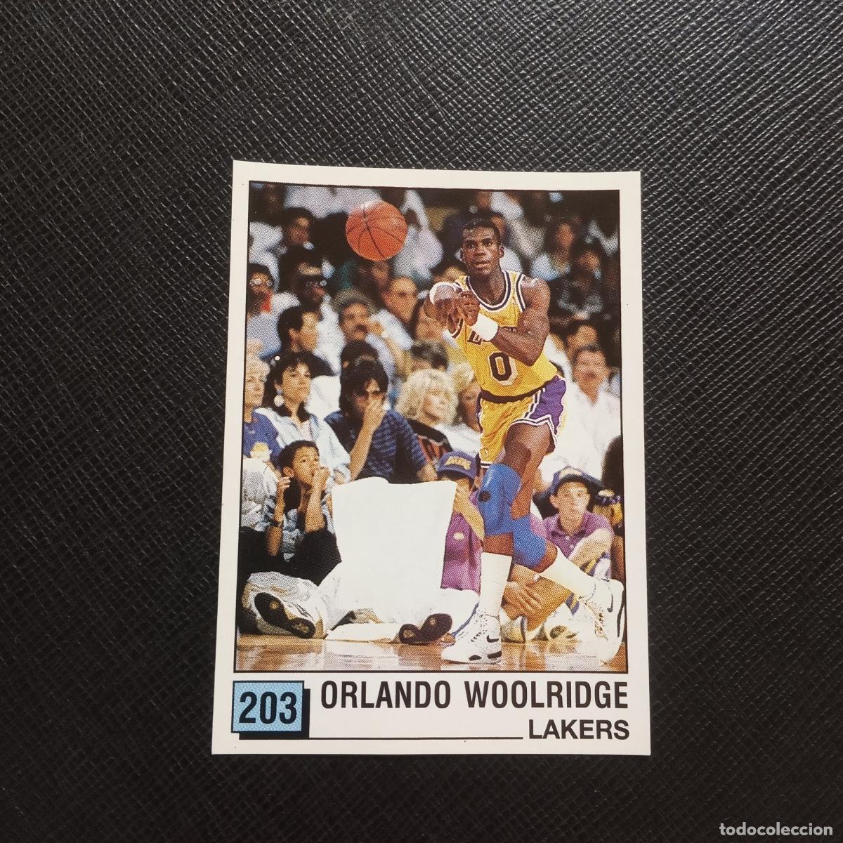Coleccionismo deportivo: 203 ORLANDO WOOLRIDGE LAKERS PANINI 1990 BASKET NBA 90 CROMO BALONCESTO - SIN PEGAR - A53 PG325