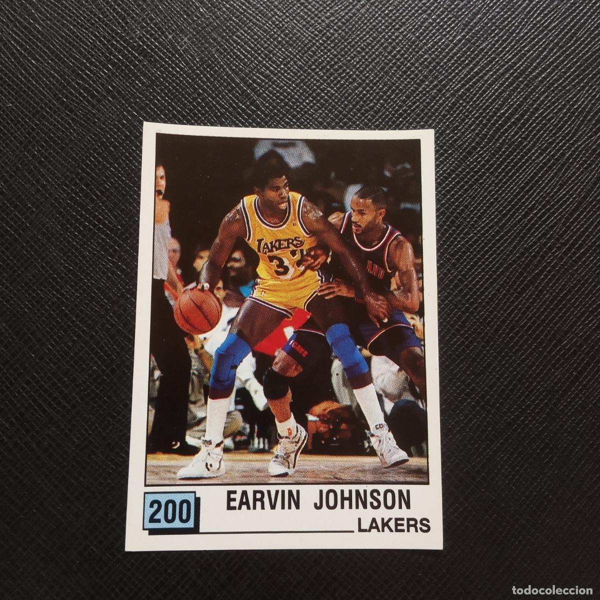 Coleccionismo deportivo: 200 EARVIN JOHNSON LAKERS PANINI 1990 BASKET NBA 90 CROMO BALONCESTO - SIN PEGAR - A53 PG316