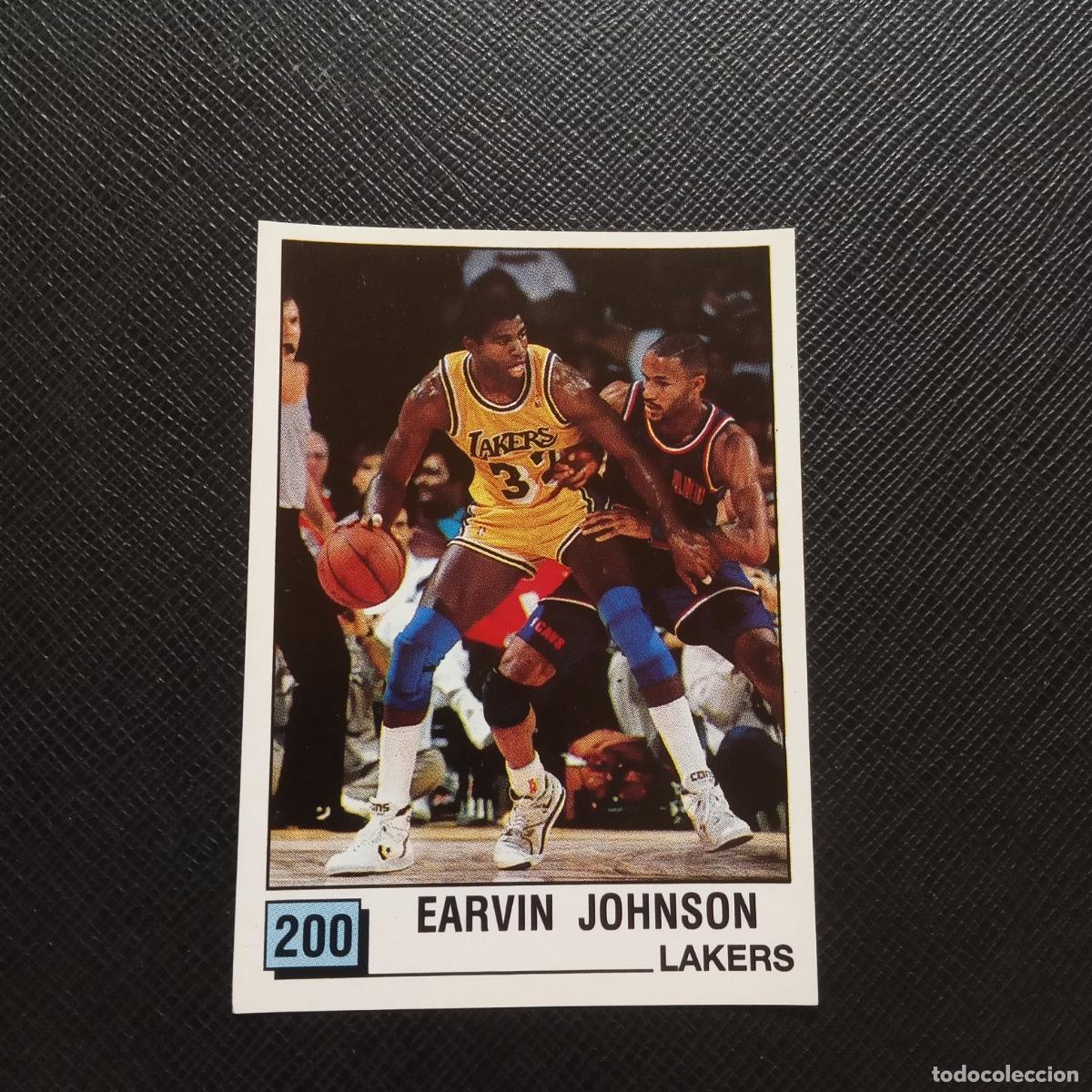 Coleccionismo deportivo: 200 EARVIN JOHNSON LAKERS PANINI 1990 BASKET NBA 90 CROMO BALONCESTO - SIN PEGAR - A53 PG316 B