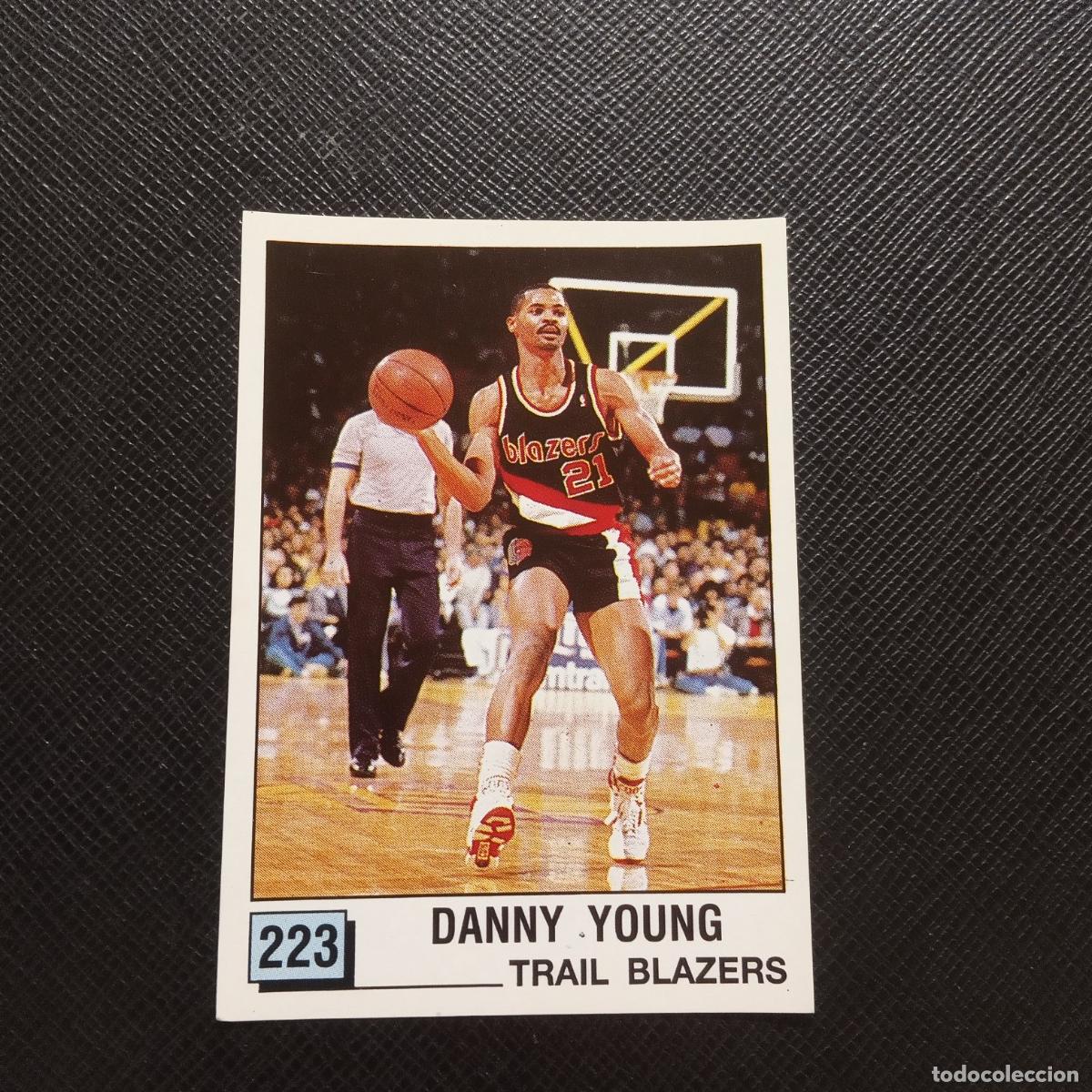 Coleccionismo deportivo: 223 DANNY YOUNG TRAIL BLAZERS PANINI 1990 BASKET NBA 90 CROMO BALONCESTO - SIN PEGAR - A53 PG352 B