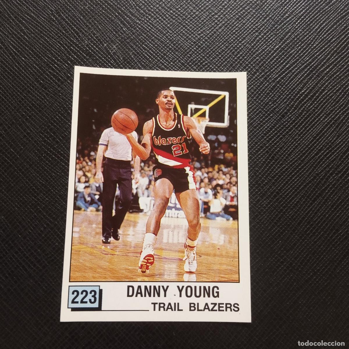 Coleccionismo deportivo: 223 DANNY YOUNG TRAIL BLAZERS PANINI 1990 BASKET NBA 90 CROMO BALONCESTO - SIN PEGAR - A53 PG361