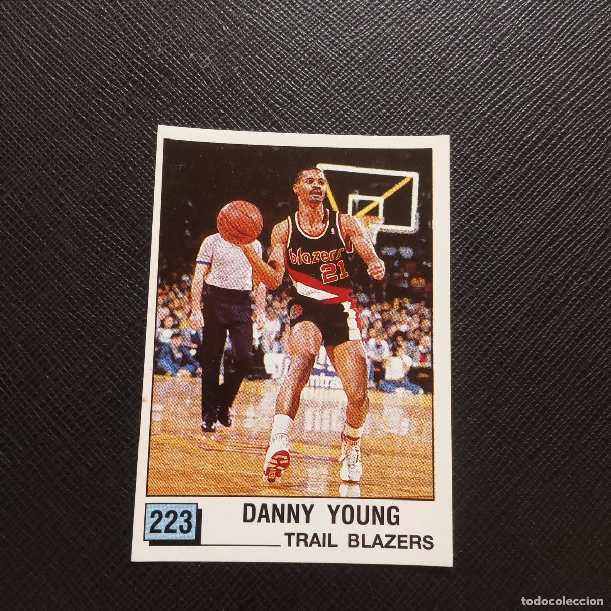 Coleccionismo deportivo: 223 DANNY YOUNG TRAIL BLAZERS PANINI 1990 BASKET NBA 90 CROMO BALONCESTO - SIN PEGAR - A53 PG370
