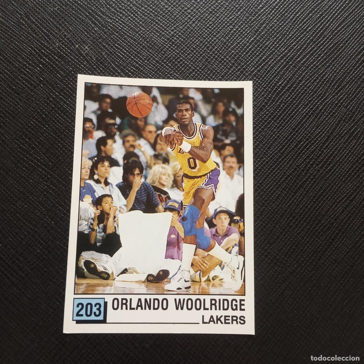 Coleccionismo deportivo: 203 ORLANDO WOOLRIDGE LAKERS PANINI 1990 BASKET NBA 90 CROMO BALONCESTO - SIN PEGAR - A53 PG361 B