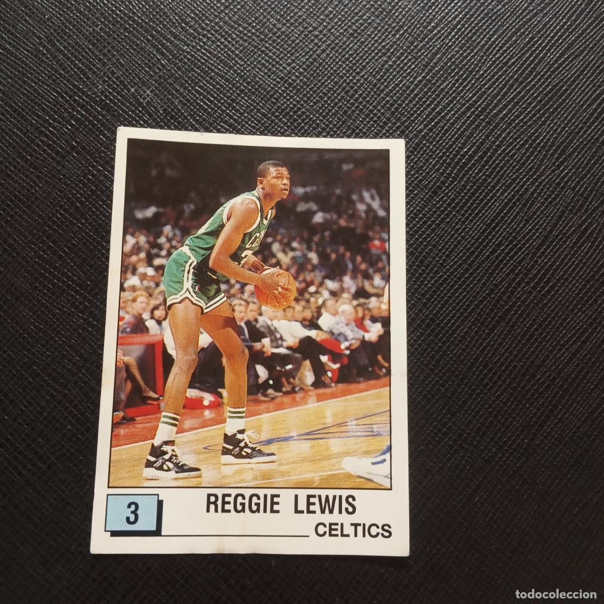 Colecionismo desportivo: 3 REGGI LEWIS CELTICS PANINI 1990 BASKET NBA 90 CROMO BALONCESTO - SIN PEGAR - A53 PG433 B