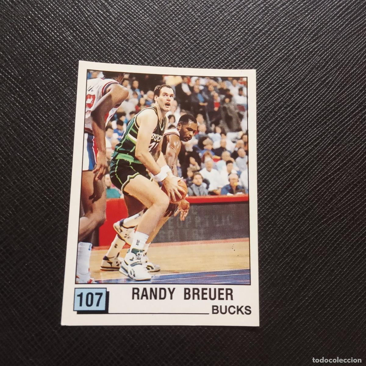 Sports collectibles: 107 RANDY BREUER BUCKS PANINI 1990 BASKET NBA 90 CROMO BALONCESTO - SIN PEGAR - A53 PG478