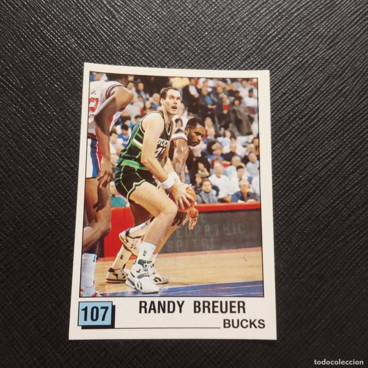 Coleccionismo deportivo: 107 RANDY BREUER BUCKS PANINI 1990 BASKET NBA 90 CROMO BALONCESTO - SIN PEGAR - A53 PG487