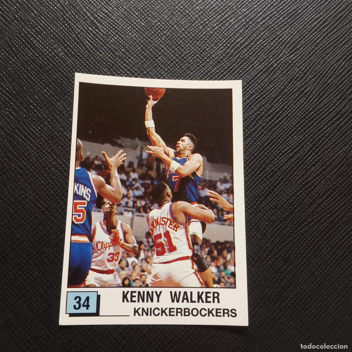 Coleccionismo deportivo: 34 KENNY WALKER KNICKERBOCKERS PANINI 1990 BASKET NBA 90 CROMO BALONCESTO - SIN PEGAR - A53 PG478