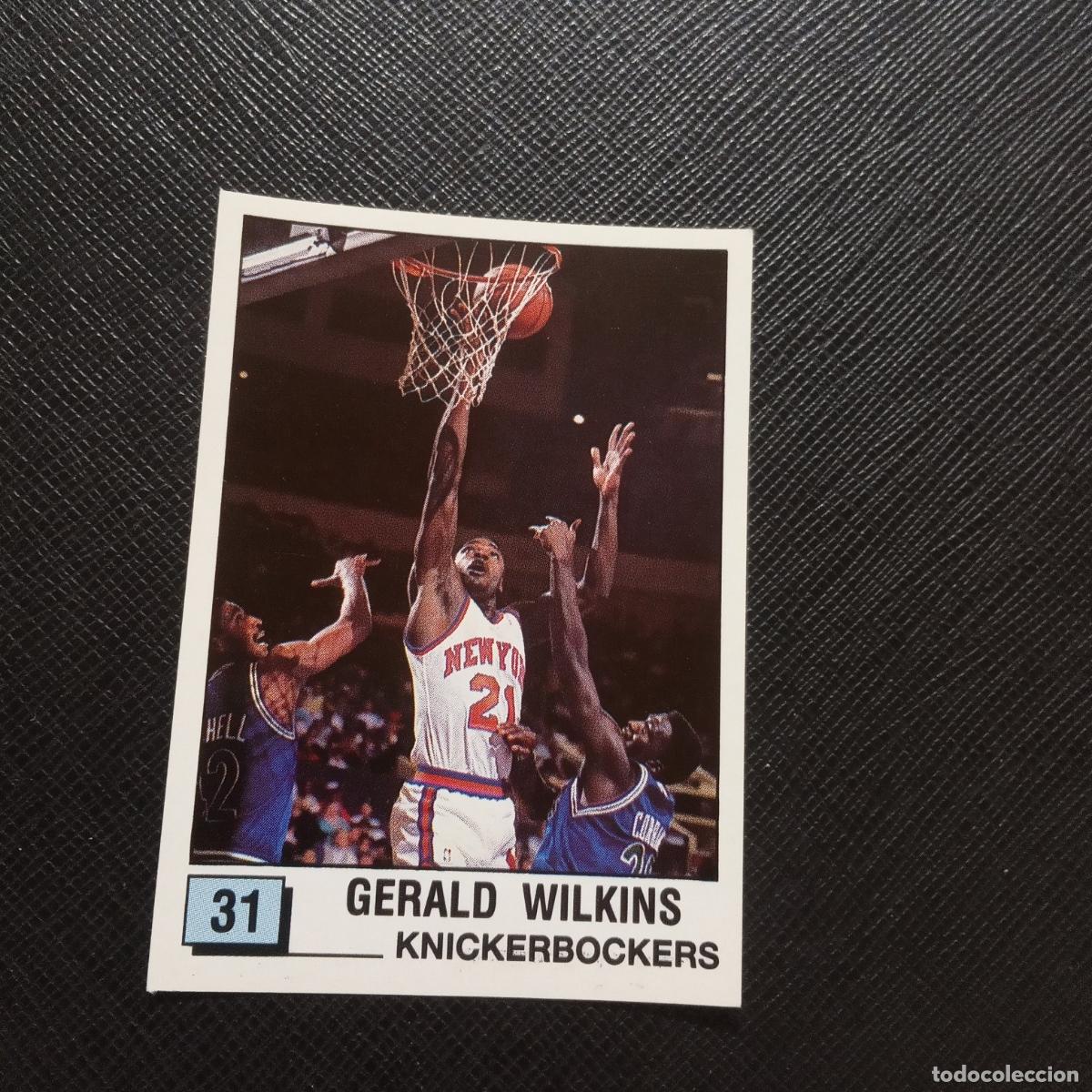 Coleccionismo deportivo: 31 GERALD WILKINS KNICKERBOCKERS PANINI 1990 BASKET NBA 90 CROMO BALONCESTO - SIN PEGAR - A53 PG478