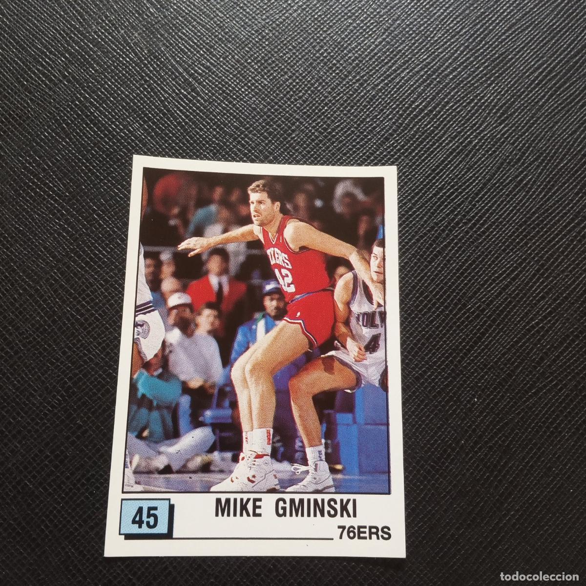 Coleccionismo deportivo: 45 MIKE GMINSKI 76ERS PANINI 1990 BASKET NBA 90 CROMO BALONCESTO - SIN PEGAR - A53 PG496