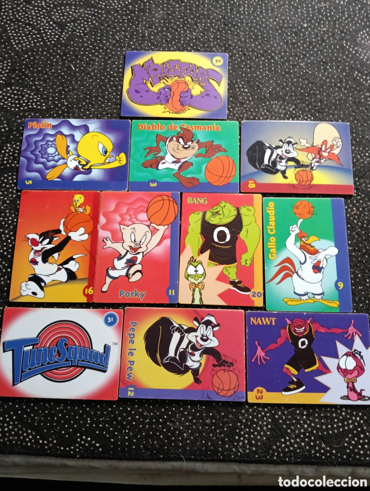 Coleccionismo deportivo: 1996 LOTE DE 11 TARJETAS / CROMOS - SPACE JAM TM - DANONE