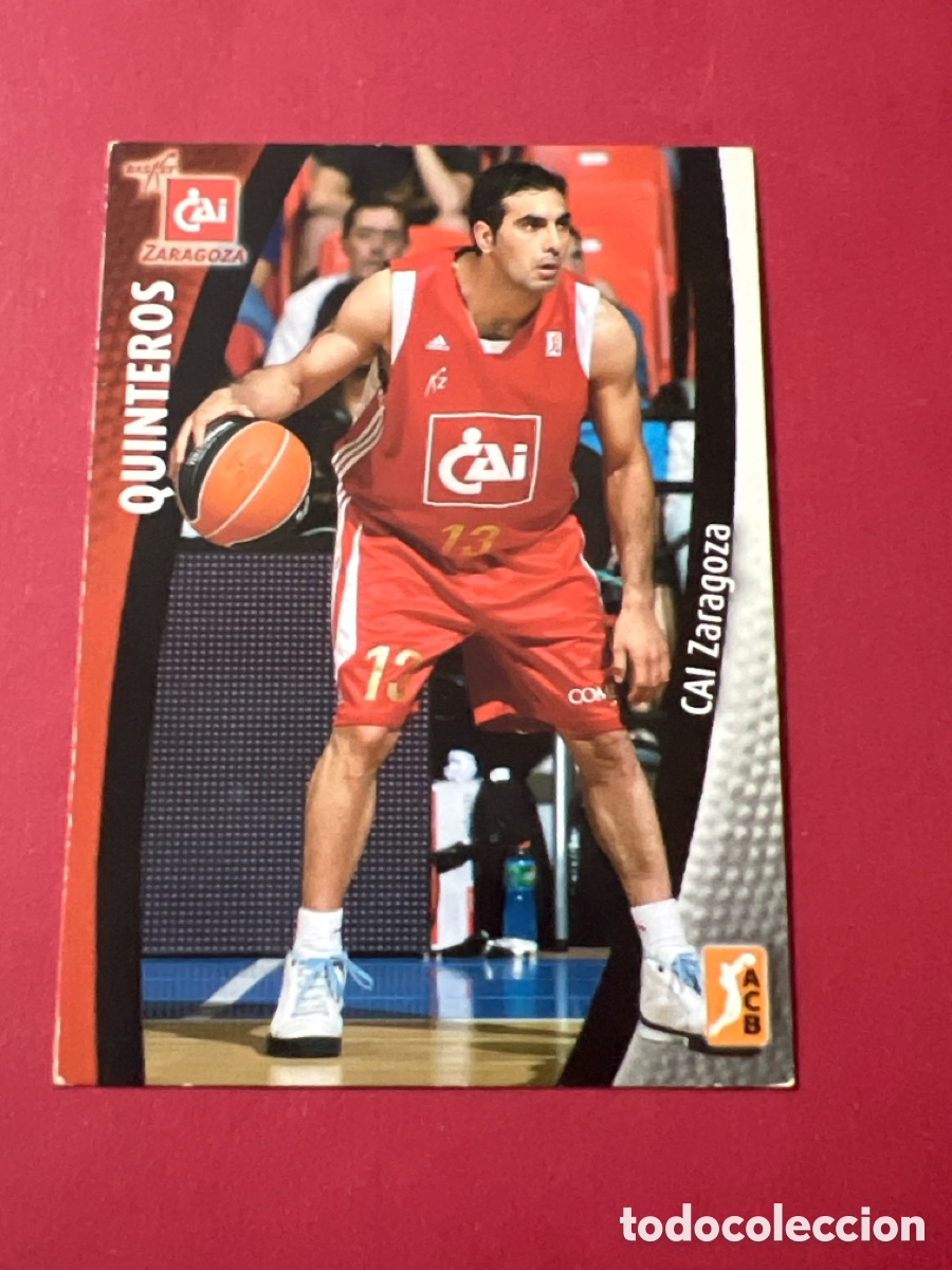 Coleccionismo deportivo: C656. 42 QUINTEROS CAI ZARAGOZA CROMO TARJETA BASKET BALONCESTO PANINI ACB 2008-2009 08-09