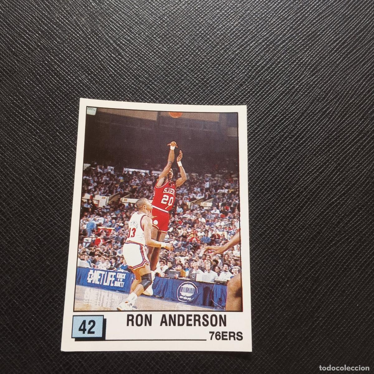 Coleccionismo deportivo: 42 RON ANDERSON 76ERS PANINI 1990 BASKET NBA 90 CROMO BALONCESTO - SIN PEGAR - A53 PG496