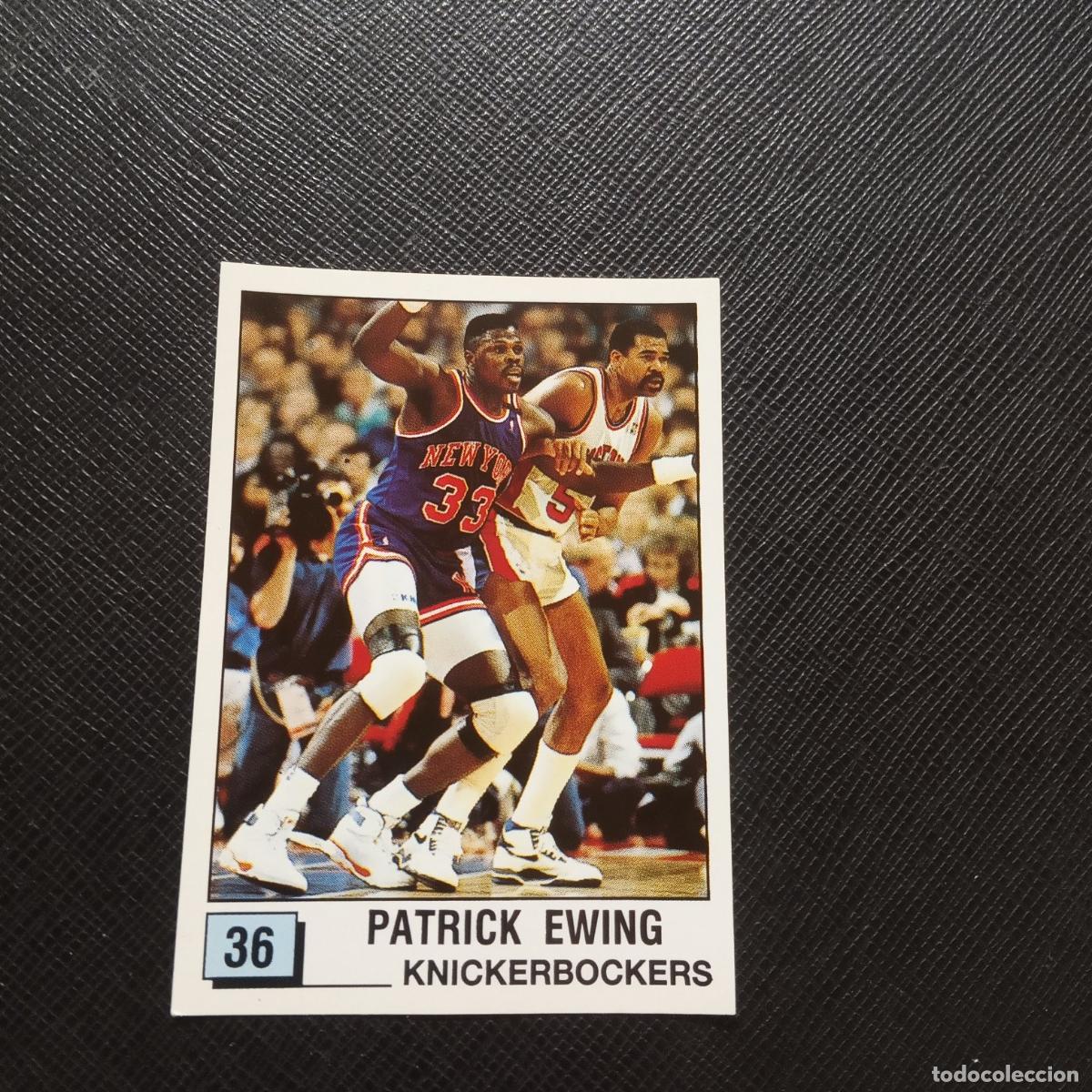 Coleccionismo deportivo: 36 PATRICK EWING KNICKERBOCKERS PANINI 1990 BASKET NBA 90 CROMO BALONCESTO - SIN PEGAR - A53 PG496