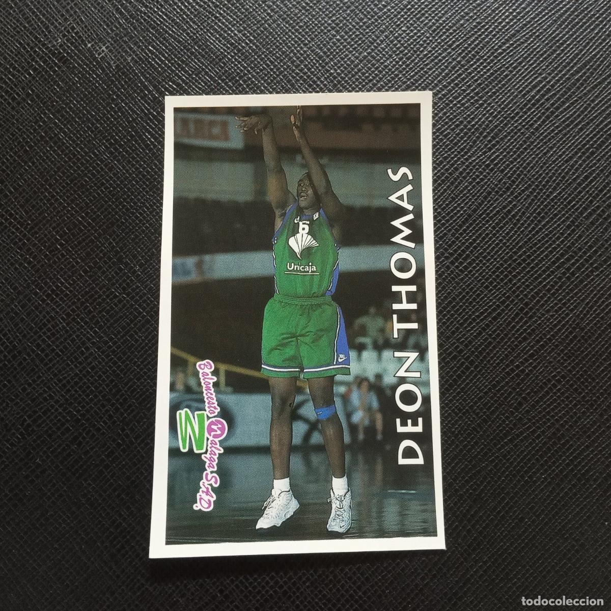 Coleccionismo deportivo: 90 DEON THOMAS MALAGA MUNDICROMO ACB 96 97 BALONCESTO 1996 1997 - SIN PEGAR - A81 PG82