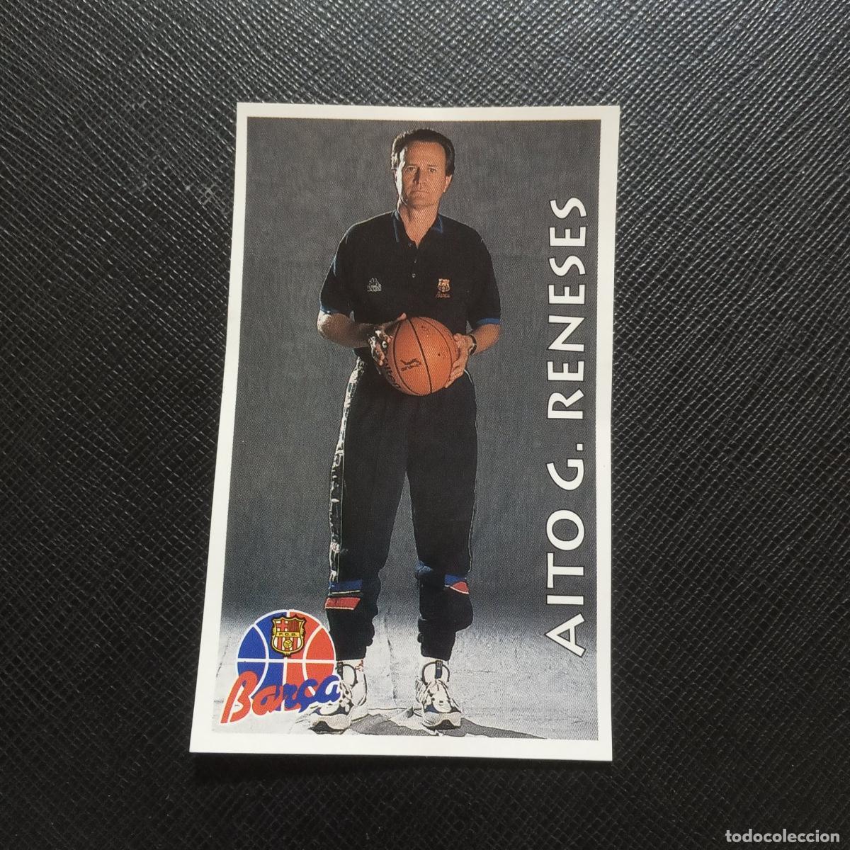 Coleccionismo deportivo: 4 AITOR RENESES BARCELONA MUNDICROMO ACB 96 97 BALONCESTO 1996 1997 - SIN PEGAR - A81 PG280