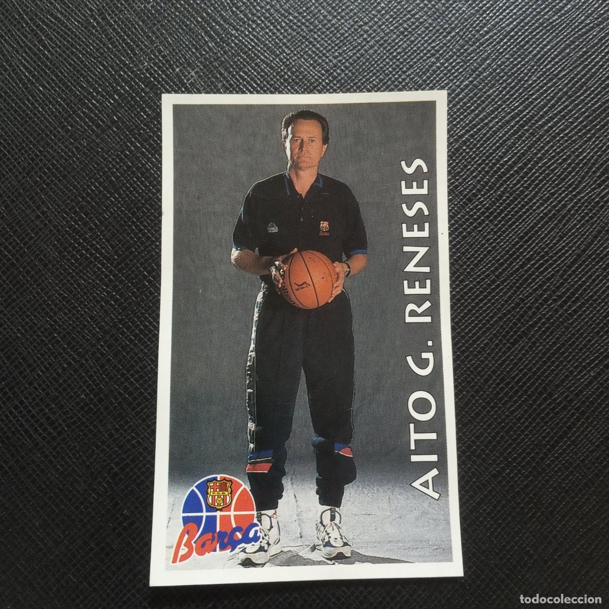 Coleccionismo deportivo: 4 AITOR RENESES BARCELONA MUNDICROMO ACB 96 97 BALONCESTO 1996 1997 - SIN PEGAR - A81 PG316 B