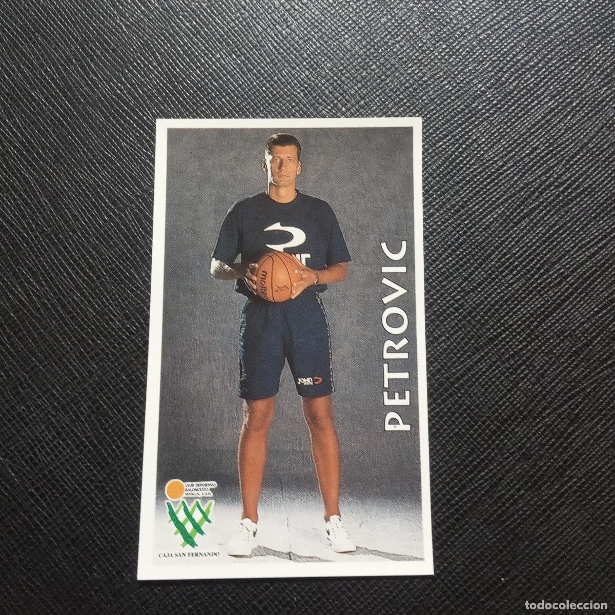 Collezionismo sportivo: 19 PETROVIC CAJA SAN FERNANDO MUNDICROMO ACB 96 97 BALONCESTO 1996 1997 - SIN PEGAR - A81 PG460