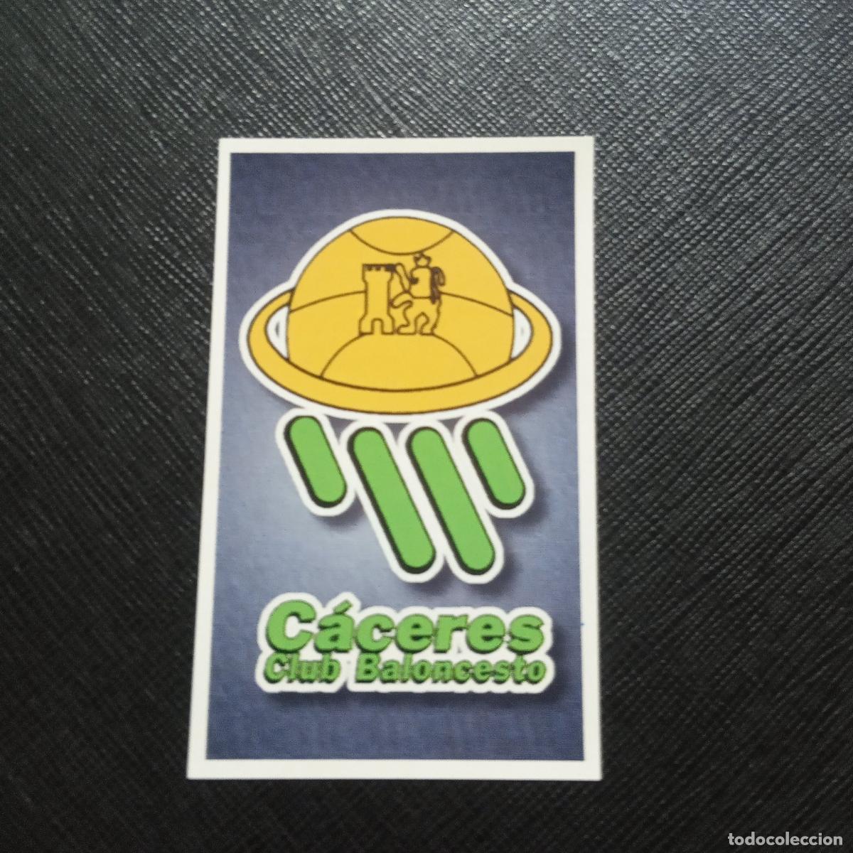 Sports collectibles: 109 CACERES ESCUDO MUNDICROMO ACB 96 97 BALONCESTO 1996 1997 - SIN PEGAR - A81 PG514