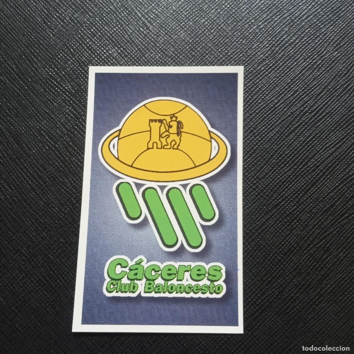 Coleccionismo deportivo: 109 CACERES ESCUDO MUNDICROMO ACB 96 97 BALONCESTO 1996 1997 - SIN PEGAR - A81 PG523