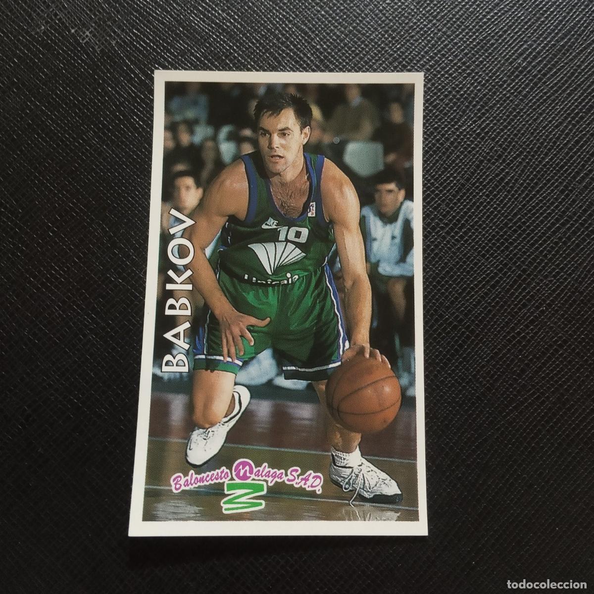 Coleccionismo deportivo: 85 BABKOV MALAGA MUNDICROMO ACB 96 97 BALONCESTO 1996 1997 - SIN PEGAR - A100 PG118