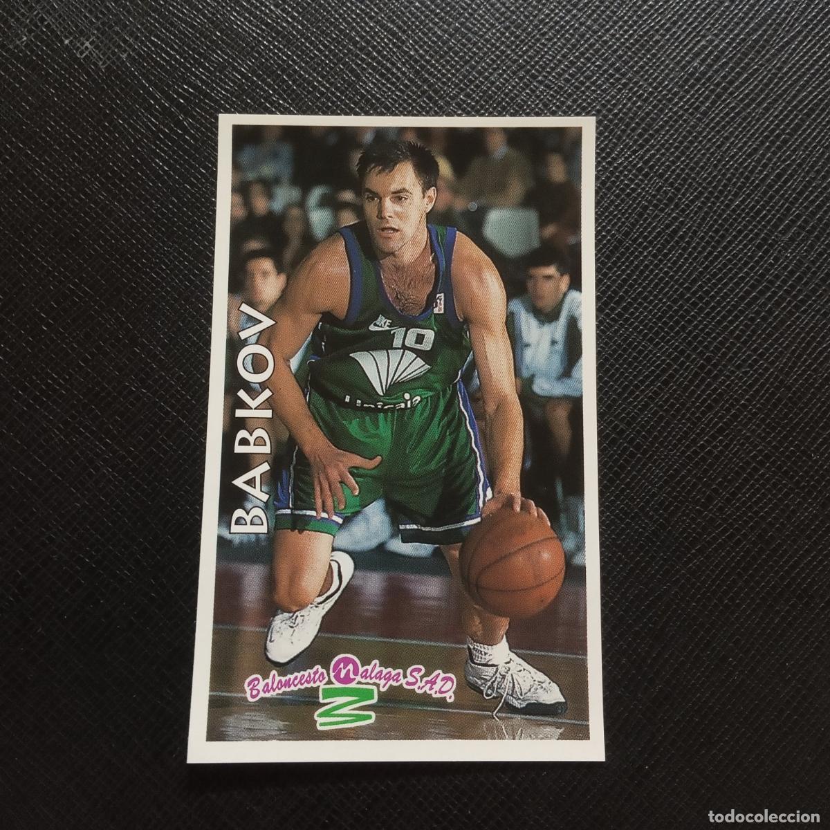 Coleccionismo deportivo: 85 BABKOV MALAGA MUNDICROMO ACB 96 97 BALONCESTO 1996 1997 - SIN PEGAR - A100 PG199
