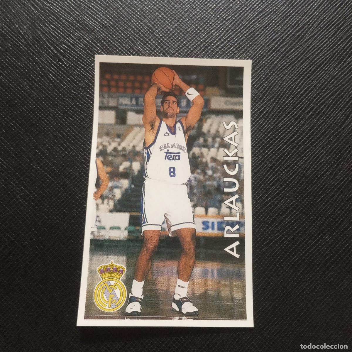 Coleccionismo deportivo: 74 ARLAUCKAS REAL MADRID MUNDICROMO ACB 96 97 BALONCESTO 1996 1997 - SIN PEGAR - A100 PG379