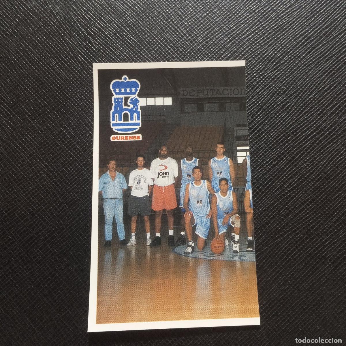 Coleccionismo deportivo: 214 PLANTILLA OURENSE MUNDICROMO ACB 96 97 BALONCESTO 1996 1997 - SIN PEGAR - A100 PG406
