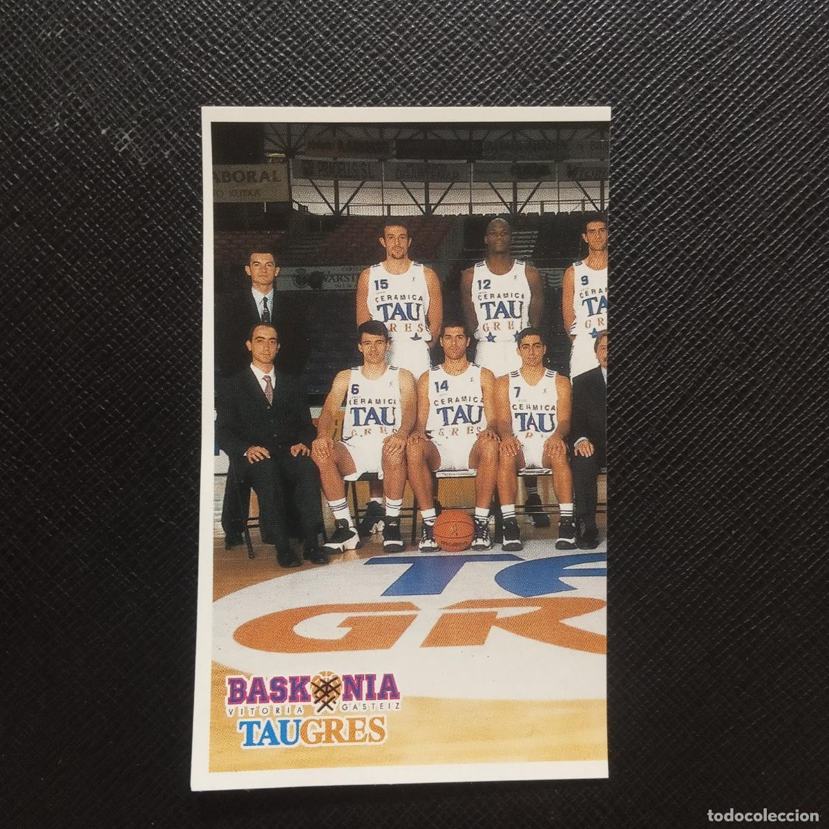 Colecionismo desportivo: 95 BASKONIA TAUGRES PLANTILLA MUNDICROMO ACB 96 97 BALONCESTO 1996 1997 - SIN PEGAR - A100 PG487