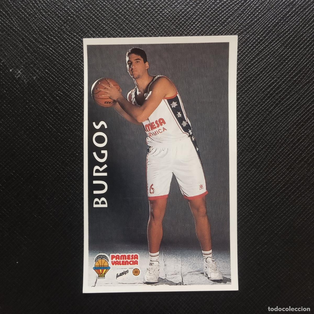 Coleccionismo deportivo: 270 BURGOS PAMESA VALENCIA MUNDICROMO ACB 96 97 BALONCESTO 1996 1997 - SIN PEGAR - A100 PG496 B