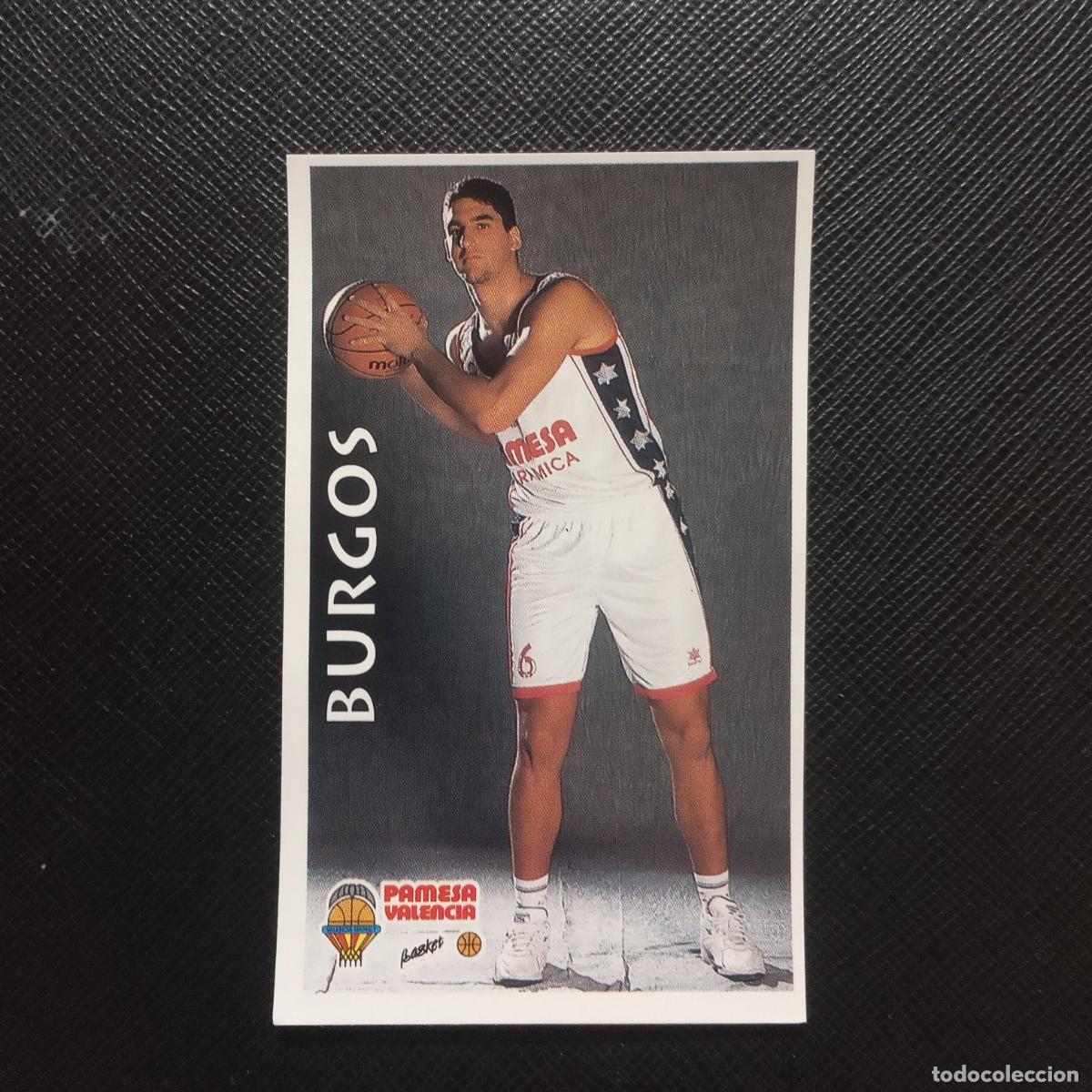Coleccionismo deportivo: 270 BURGOS PAMESA VALENCIA MUNDICROMO ACB 96 97 BALONCESTO 1996 1997 - SIN PEGAR - A100 PG496