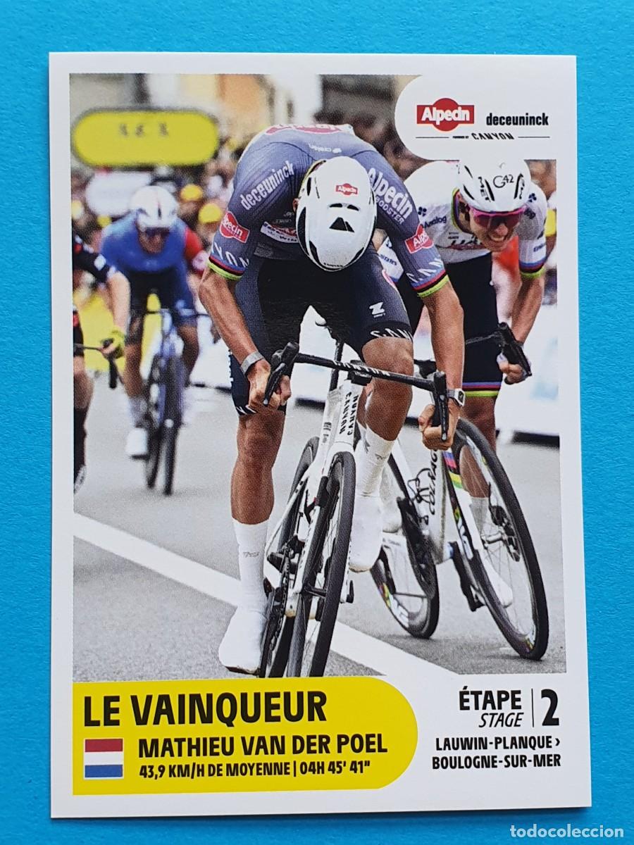 Collezionismo sportivo: WINNER Stage 2 #T2 MATHIEU VAN DER POEL (Alpecin) - Panini TOUR FRANCE 2025 Sticker